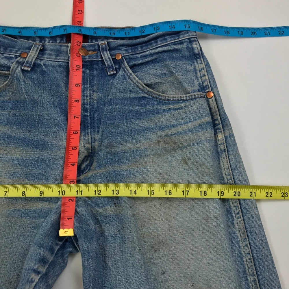Wrangler VTG Distressed High Rise Jeans Straight - Picture 10 of 11